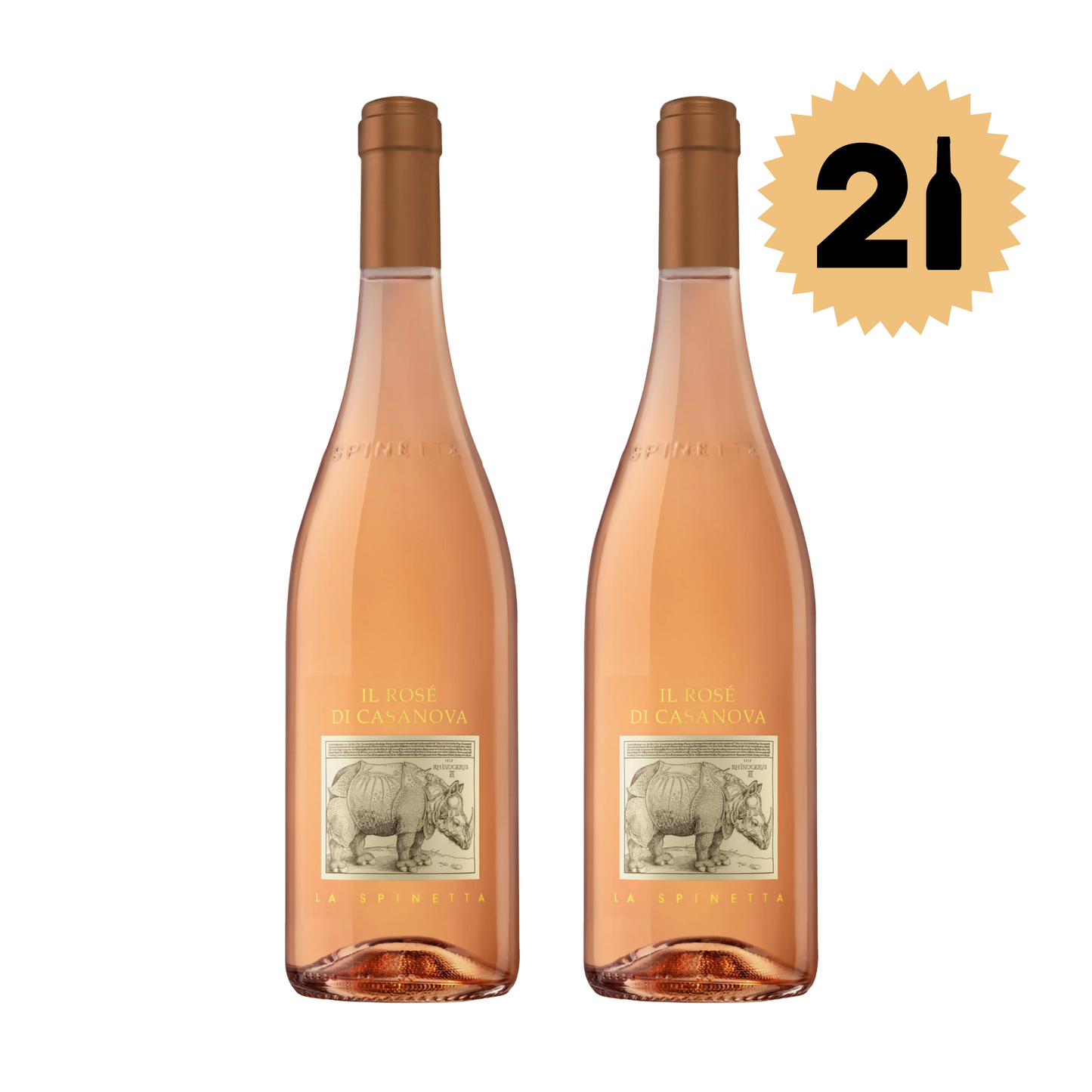 Paquete de 2 botellas de Il rosé di Casanova